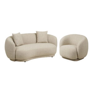 House Nordic Set béžové pohovky a křesla HAWKES