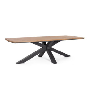 BIZZOTTO Zahradní jídelní stůl ZELMAR antracit 260x118 cm