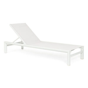 BIZZOTTO Hliníkové venkovní lehátko SKIPPER bílé