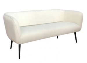 BIZZOTTO Třímístná pohovka AVRIL bílá bouclé 175 cm