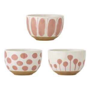 BLOOMINGVILLE Set 3 misek LINORA růžová 460 ml