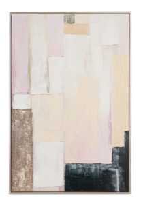BIZZOTTO Obraz v rámu 120 x 80 cm růžovo-béžový